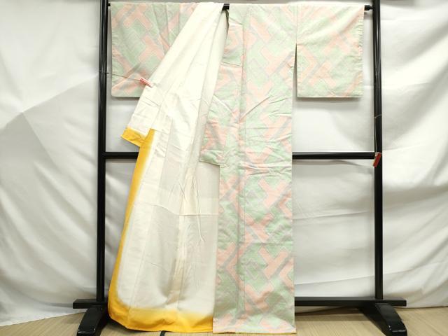 平和屋着物■上質な紬 抽象文 正絹 逸品 DABF9102qa