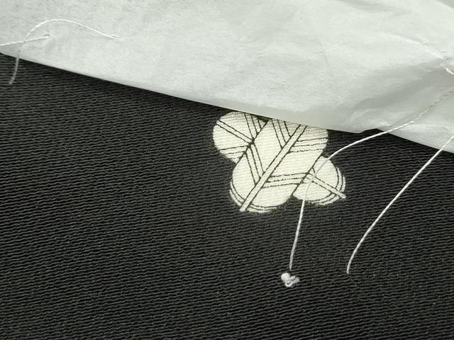 平和屋着物■豪華黒留袖　駒刺繍　宝尽くし群れ鶴文　金銀彩　正絹　逸品　DABF9123qa