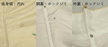 平和屋着物■上質な紬　舞花文　正絹　逸品　DABF9134qa