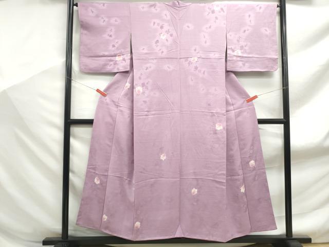 平和屋着物■訪問着　絞り　草花文　正絹　逸品　DABF9158qa