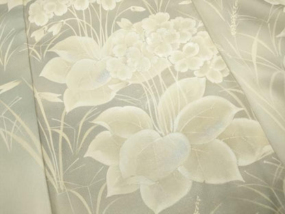 平和屋着物■訪問着　刺繍　草花文　暈し染め　正絹　逸品　DABF9159qa