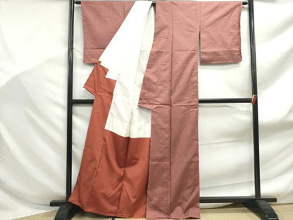 平和屋着物■上質な紬　十字絣　正絹　逸品　DABF9168qa