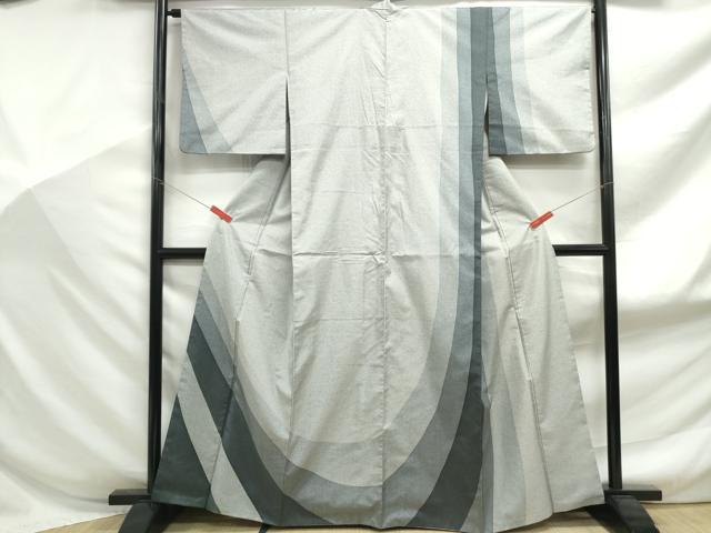 平和屋着物■訪問着　流水文　正絹　逸品　DABF9172qa