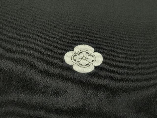 平和屋着物■豪華黒留袖　駒刺繍　向かい鶴菱文　金彩　正絹　逸品　DABF9177qa