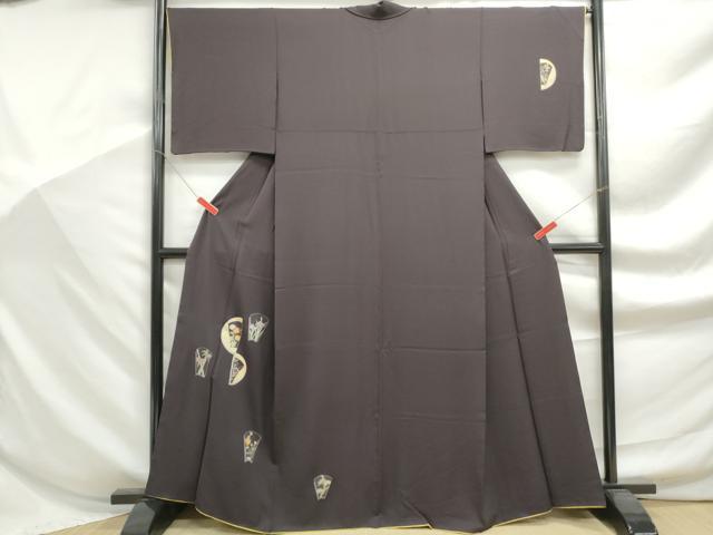 平和屋着物■訪問着　刺繍　地紙松竹梅　金銀彩　やまと誂製　正絹　逸品　DABF9180qa