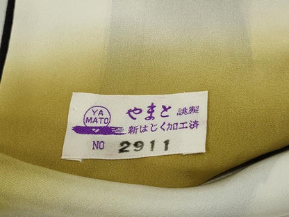 平和屋着物■訪問着　刺繍　地紙松竹梅　金銀彩　やまと誂製　正絹　逸品　DABF9180qa