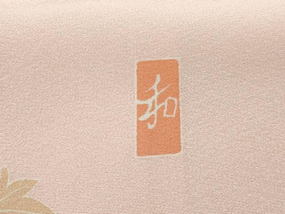 平和屋着物■訪問着　友禅　作家物　草花文　牡丹　暈し染め　正絹　逸品　DABF9182qa