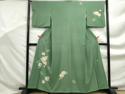 平和屋着物■訪問着　舞花文　金彩　正絹　逸品　DABF9183qa