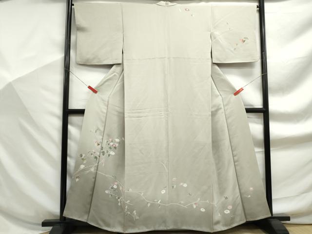 平和屋着物■訪問着　枝花文　暈し染め　正絹　逸品　DABF9186qa
