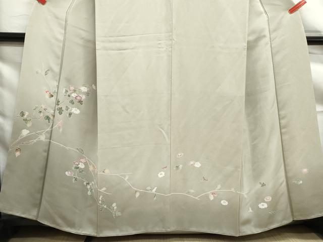 平和屋着物■訪問着　枝花文　暈し染め　正絹　逸品　DABF9186qa