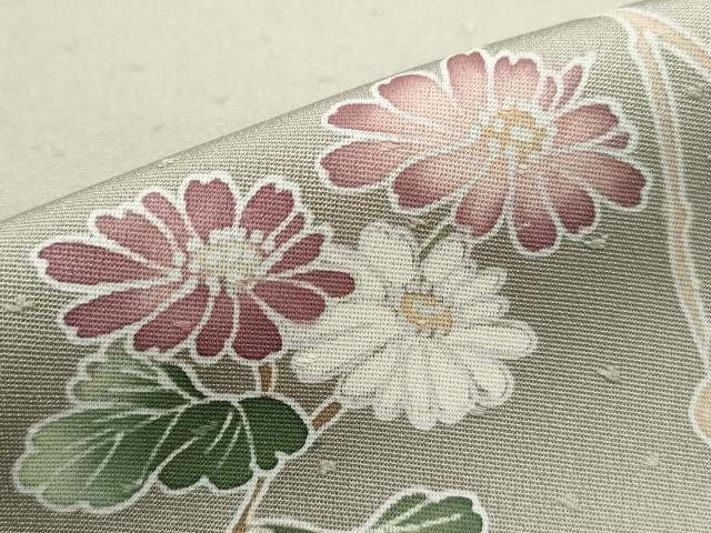 平和屋着物■訪問着　枝花文　暈し染め　正絹　逸品　DABF9186qa