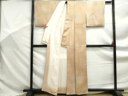 平和屋着物■上質な小紋　青海波地紋　暈し染め　正絹　逸品　DABF9188qa