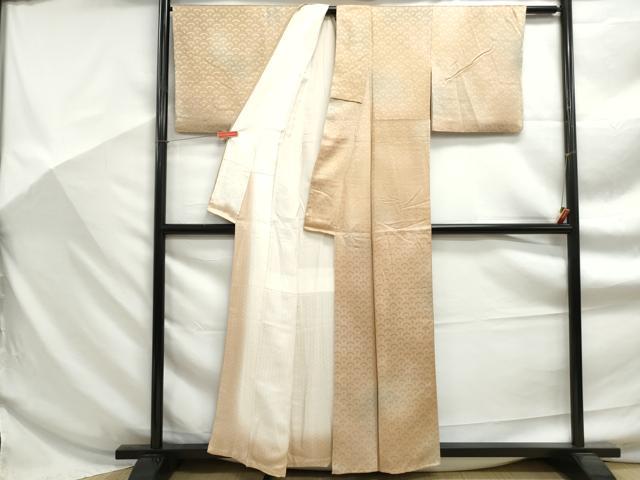 平和屋着物■上質な小紋　青海波地紋　暈し染め　正絹　逸品　DABF9188qa