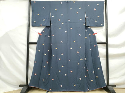 平和屋着物■上質な小紋　絵馬づくし　正絹　逸品　DABF9189qa