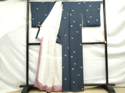 平和屋着物■上質な小紋　絵馬づくし　正絹　逸品　DABF9189qa