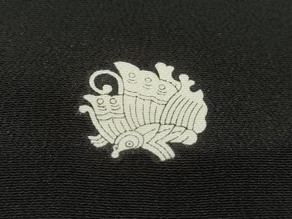 平和屋着物■豪華黒留袖 群れ鶴檜扇文 金彩 正絹 逸品 DABF9195qa