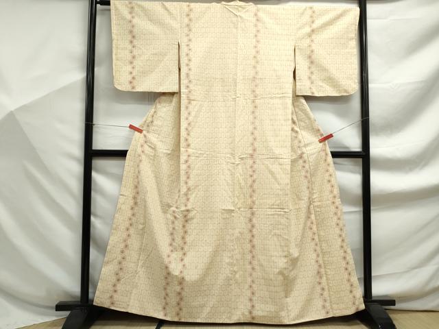 平和屋着物■上質な紬 亀甲文 正絹 逸品 DABF9196qa