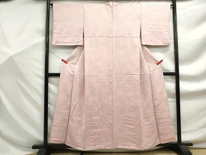 平和屋着物■上質な小紋　花尽くし　暈し染め　金糸　正絹　逸品　DABF9204qa
