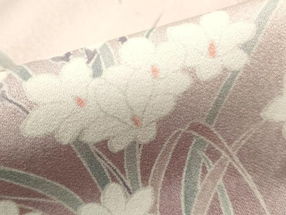 平和屋着物■訪問着　流水枝花文　暈し染め　正絹　逸品　DABF9207qa