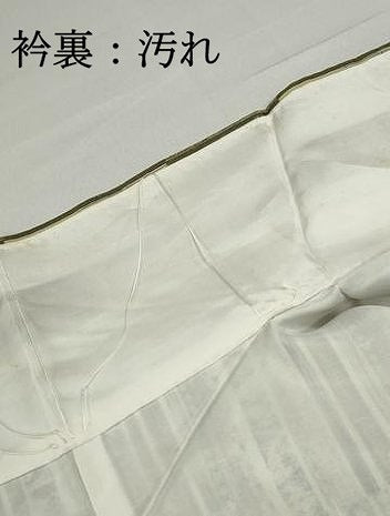 平和屋着物■上質なお召　花間道　反端付き　正絹　逸品　DABF9241qa