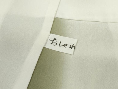 平和屋着物■上質な小紋　人物風景文　金彩　鬼しぼ縮緬　正絹　逸品　DABF9244qa