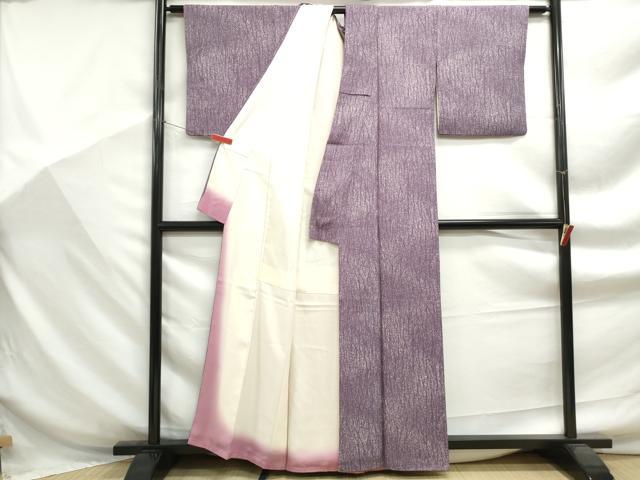 平和屋着物■上質な小紋　霞文　正絹　逸品　DABF9274qa