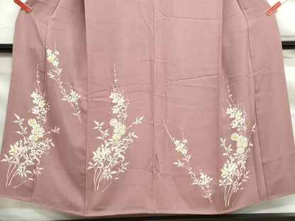 平和屋着物■訪問着　草花文　金彩　正絹　逸品　DABF9292qa