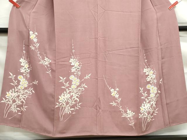 平和屋着物■訪問着　草花文　金彩　正絹　逸品　DABF9292qa