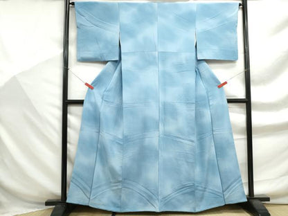 平和屋着物■上質な小紋　霞文　暈し染め　正絹　逸品　DABF9296qa