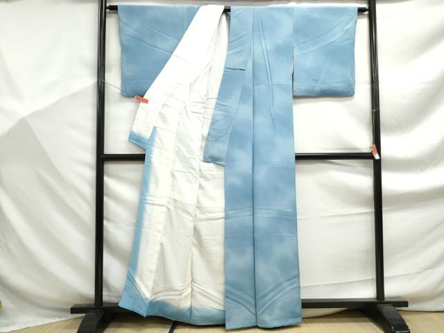 平和屋着物■上質な小紋　霞文　暈し染め　正絹　逸品　DABF9296qa