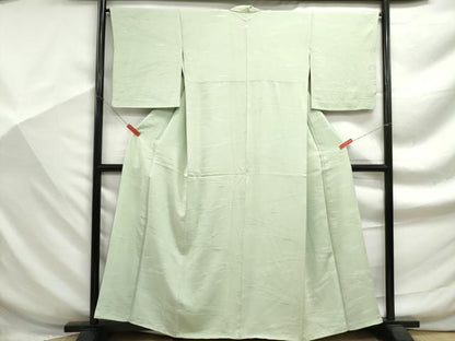 平和屋着物■上質な色無地　霞地紋　夏虫色　正絹　逸品　DABF9299qa