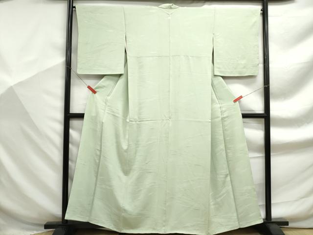 平和屋着物■上質な色無地　霞地紋　夏虫色　正絹　逸品　DABF9299qa