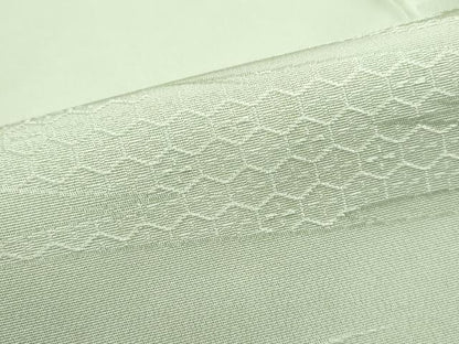平和屋着物■上質な色無地　霞地紋　夏虫色　正絹　逸品　DABF9299qa