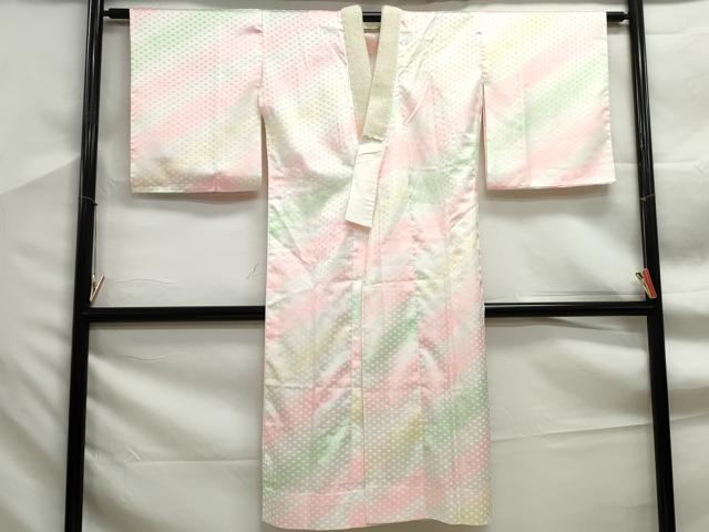 平和屋着物■長襦袢　無双仕立て　網目地紋　暈し染め　洗える着物　DABF9306qa