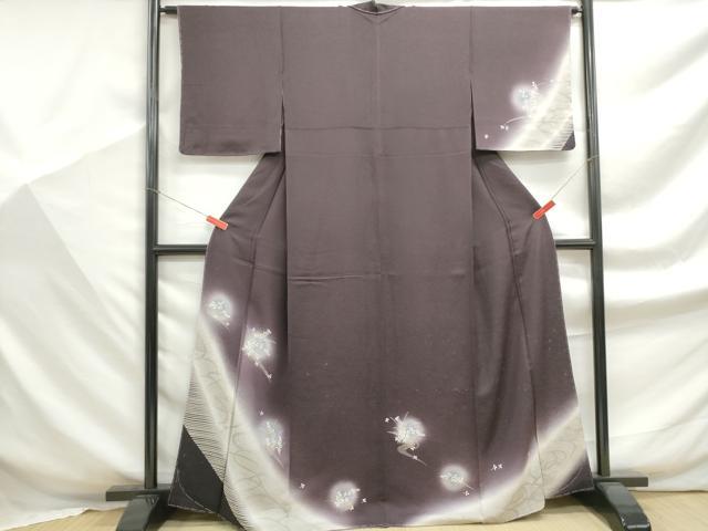 平和屋着物■訪問着　草花文　暈し染め　正絹　逸品　DABF9318qa