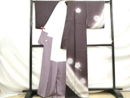 平和屋着物■訪問着　草花文　暈し染め　正絹　逸品　DABF9318qa