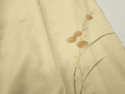 平和屋着物■訪問着　扇面花文　暈し染め　金彩　正絹　逸品　DABF9319qa