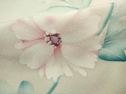 平和屋着物■訪問着　手描き　枝花文　正絹　逸品　DABF9324qa