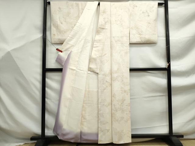平和屋着物■上質な小紋　舞蝶文　金彩　正絹　逸品　DABF9327qa