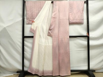 平和屋着物■上質な小紋　青海波文　暈し染め　正絹　逸品　DABF9329qa