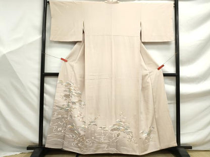 平和屋着物■豪華色留袖　浜松文　松竹梅　暈し染め　金彩　正絹　逸品　DABF9333qa