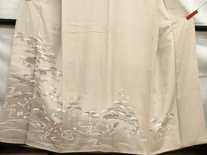 平和屋着物■豪華色留袖　浜松文　松竹梅　暈し染め　金彩　正絹　逸品　DABF9333qa