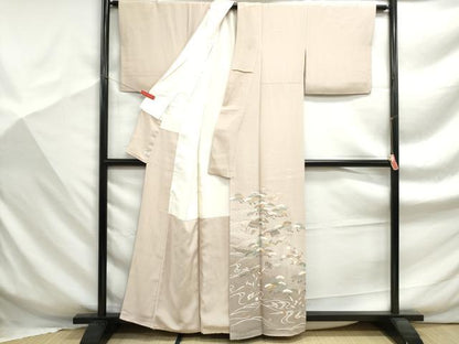 平和屋着物■豪華色留袖　浜松文　松竹梅　暈し染め　金彩　正絹　逸品　DABF9333qa
