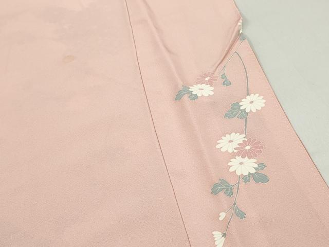 平和屋着物■訪問着　駒刺繍　雪輪花文　暈し染め　金彩　正絹　逸品　DABF9337qa