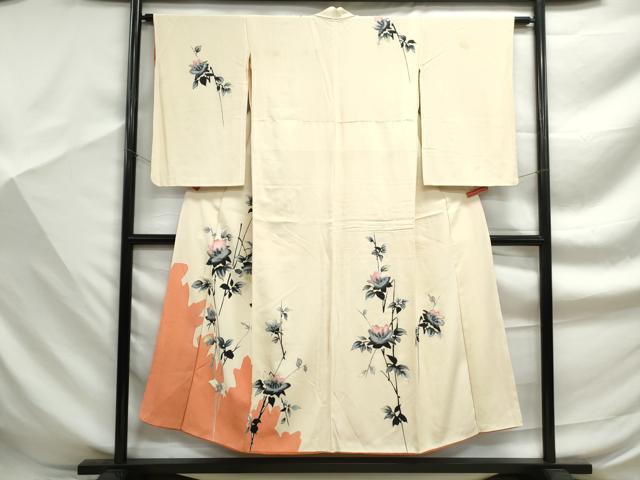 平和屋着物■訪問着　枝花文　金彩　正絹　逸品　DABF9345qa