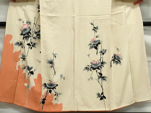 平和屋着物■訪問着　枝花文　金彩　正絹　逸品　DABF9345qa