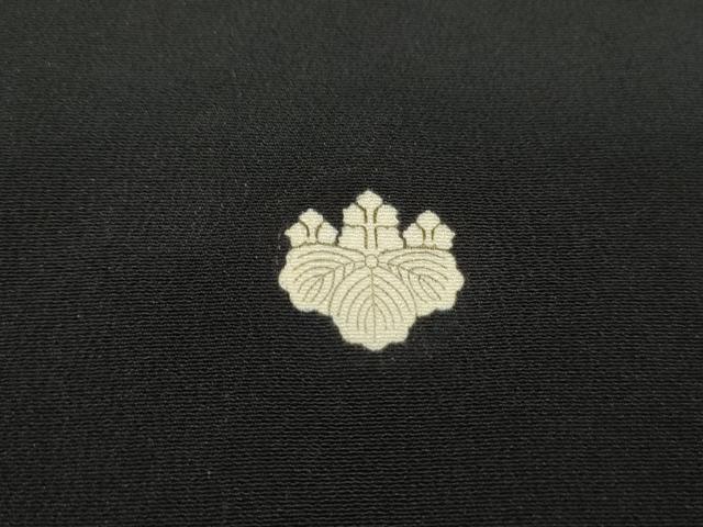 平和屋着物■豪華黒留袖　刺繍　エ霞桐文　金銀糸　金彩　正絹　逸品　DABF9346qa
