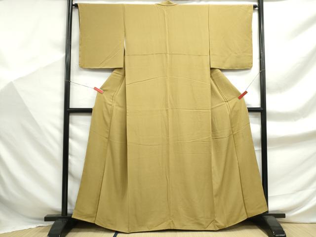平和屋着物■上質な色無地　作家物　玉蜀黍色　正絹　逸品　DABF9348qa