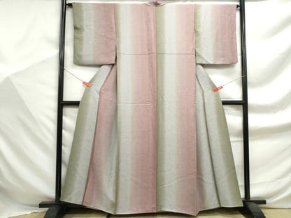 平和屋着物■上質な小紋　間道　正絹　逸品　DABF9359qa