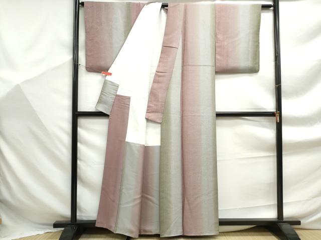 平和屋着物■上質な小紋　間道　正絹　逸品　DABF9359qa
